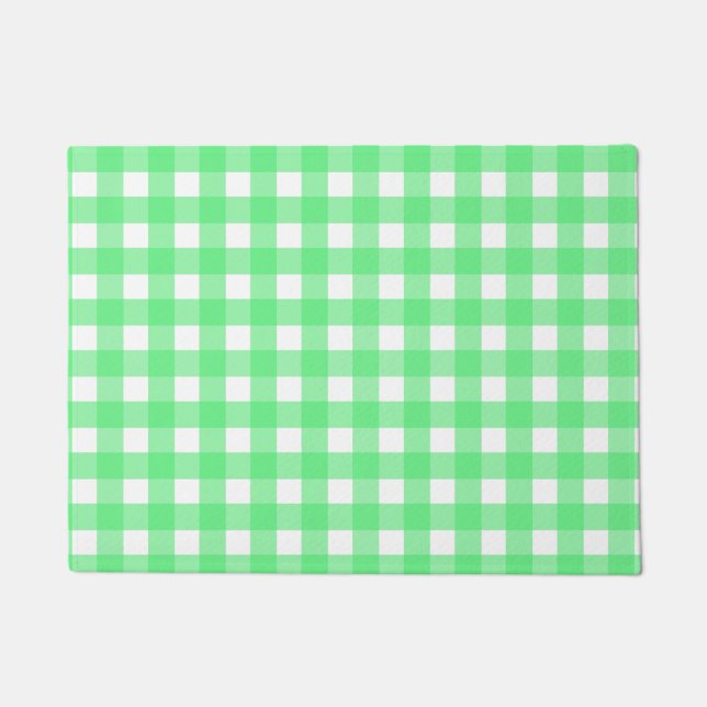 Tapete Gingham verde (Frente)