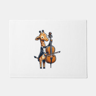 Tapete Girafa Bonita Tocando Cello Girafas Músicas