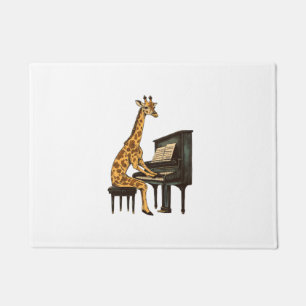 Tapete Girafa Bonita Tocando Piano Girafas Músicas