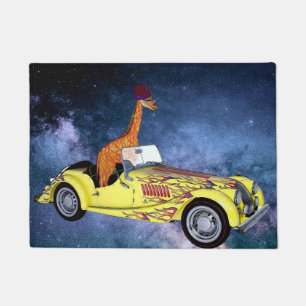Tapete Girafa na porta espacial