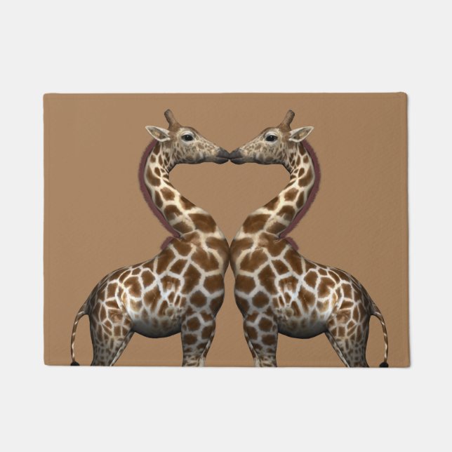 Tapete Girafas em Beijaço Adoráveis (Frente)