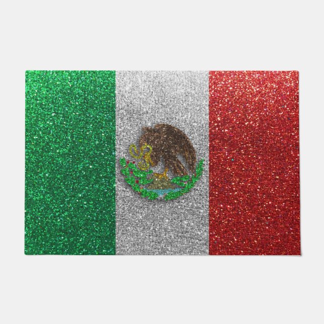 Tapete Glitter de Sinalizador Mexicano Latinx - Início de (Frente)