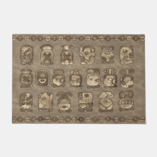 Tapete Glyphs maias do mês de calendário