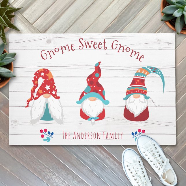 Tapete Gnomo Sweet Gnomet Cute Elf Rustic Wood Nome Perso (Criador carregado)