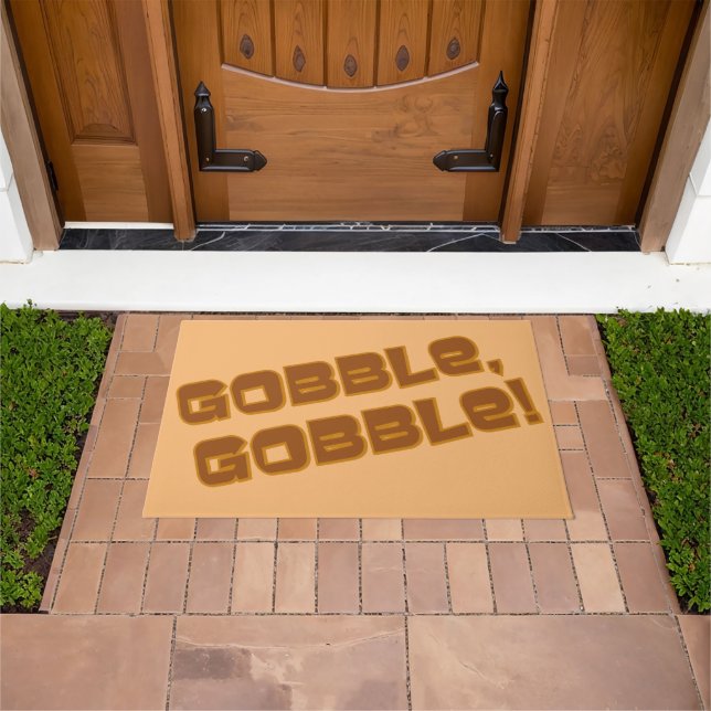 Tapete Gobble, Gobble Dia de Ação de Graças   (Ar livre)