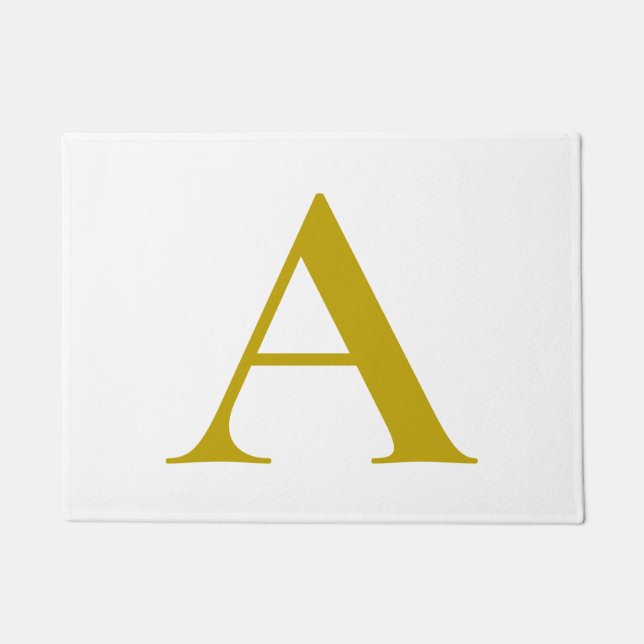 Tapete Gold Color Custom Monogram Initial Letter Plain (Frente)
