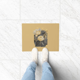 Tapete Golden Magical Floral Bouquet in Silver Frame