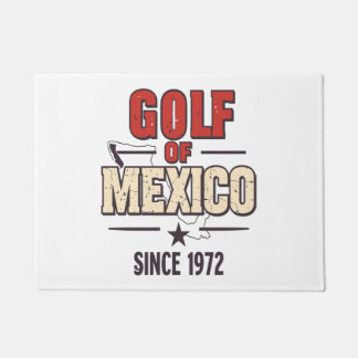 Tapete Golfe da Paródia do México com Vintage
