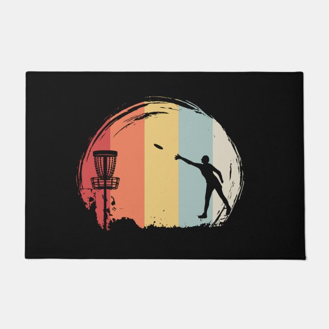 Tapete Golfe de Frisbee Retro (Frente)