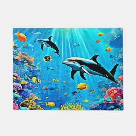 Tapete Golfinhos e Recife: Alegria Submarina