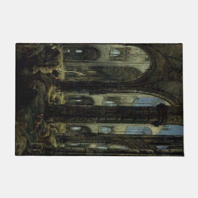 Tapete Gótica Church Ruins (por Carl Blechen) (Frente)