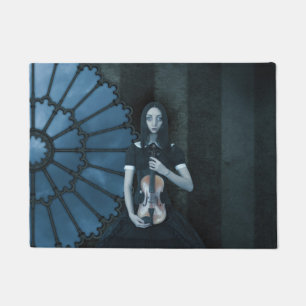 Tapete Gótica Vitoriana Segurando Fantasia Dark Violin