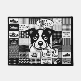 Tapete Grade bento com humor e cachorro em estilo pop art