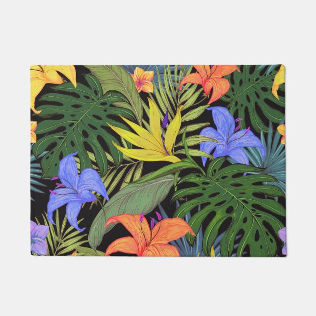 Tapete Gráfico da Flor Tropical Hawaii Aloha (Frente)