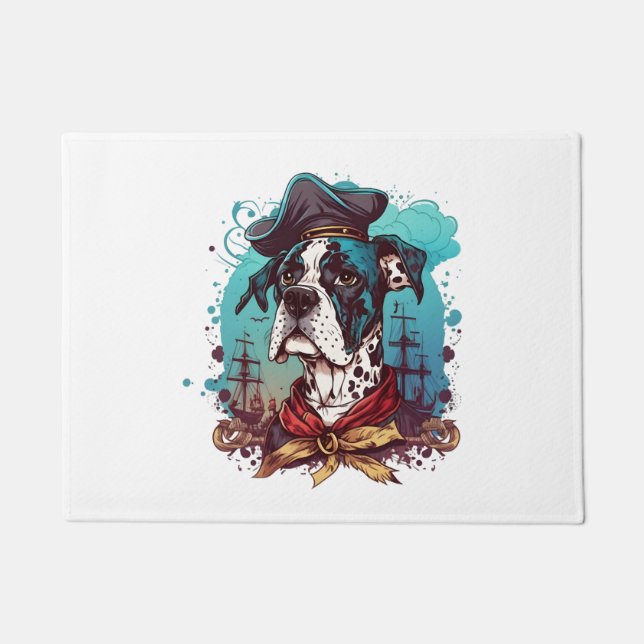 Tapete Grande Pirata de Cachorro Danado (Frente)
