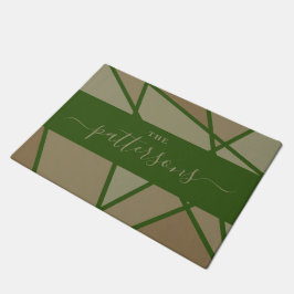 Tapete Green Stained Glass Imitation Welcome Home Family