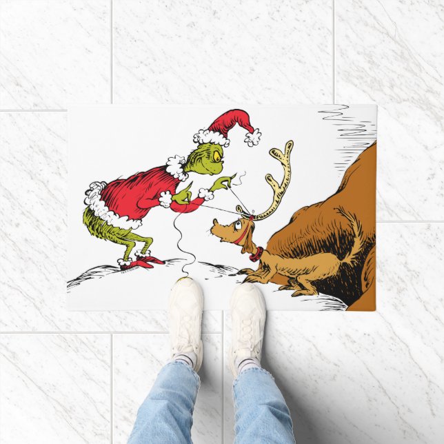 Tapete Grinch Prepara Max o Renas (Interior)