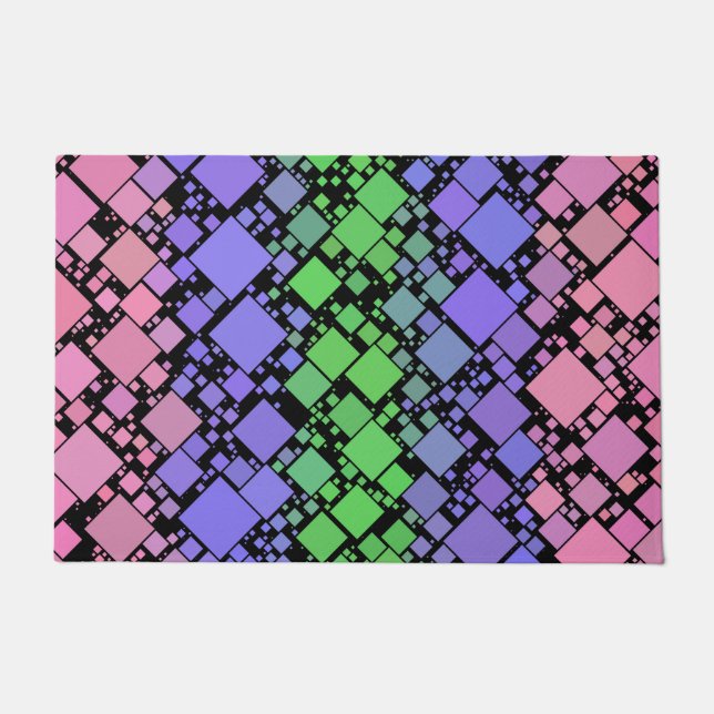 Tapete Groovy Boho Retro Mod Geométrico Orgulho Trigênero (Frente)