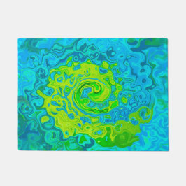 Tapete Groovy Chartreuse e Aquamarine Liquid Swirl