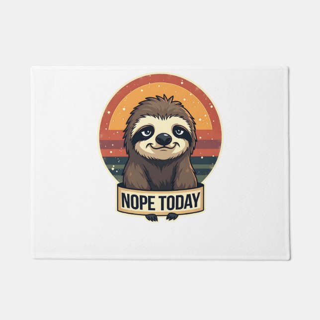 Tapete Grumpy Sloth Vintage Funny Retro Shirt Design (Frente)