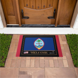 Tapete Guam house mat, Guamanian Flag esportivos USA/ Wel