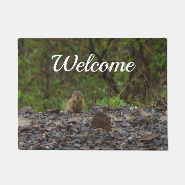 Tapete Guarda-chuvas, por favor, bem-vindos. (Frente)