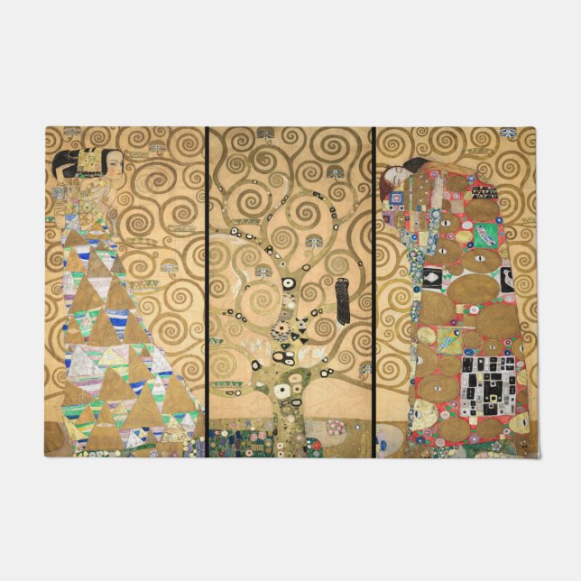 Tapete Gustav Klimt - Árvore de Vida de Stoclet Frieze (Frente)