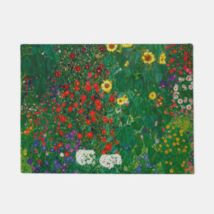 Tapete Gustav Klimt - Jardim de Fazenda com Flores