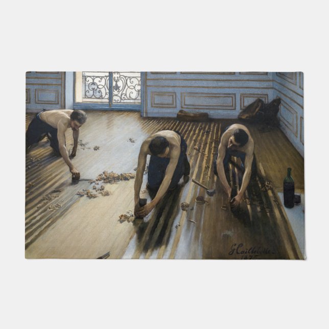 Tapete Gustave Caillebotte - Os Raspadores de Piso (Frente)