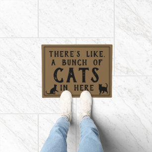 Tapete Há como, muitos gatos em aqui Felines engraçad