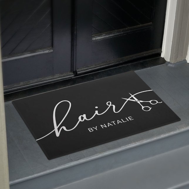 Tapete Hair Stylist Elegant Scissor Script Beauon (Criador carregado)