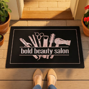 Tapete Hairstylist de salões de beleza com brilho Dourado