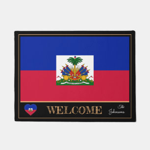 Tapete Haiti e Haitian Flag house mats / esportes Bem-vin