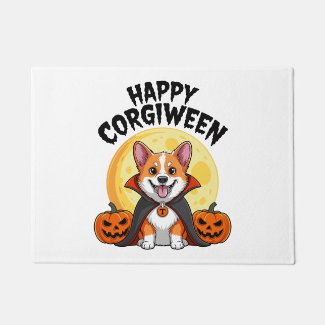 Tapete Halloween Corgiwing, Spooky Corgi Dog (Frente)