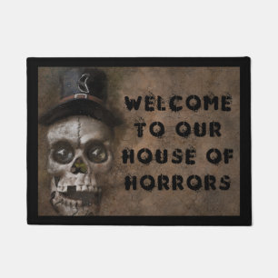 Tapete Halloween Creepy Skull Bem-vindo