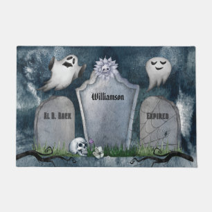 Tapete Halloween de Tombstone Fantasma e Fantasma Persona