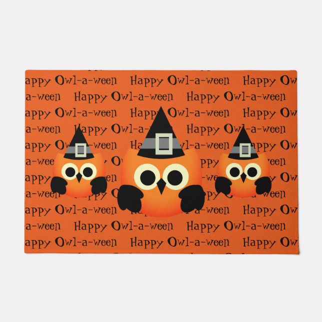Tapete Halloween Door Mat-Owl (Frente)