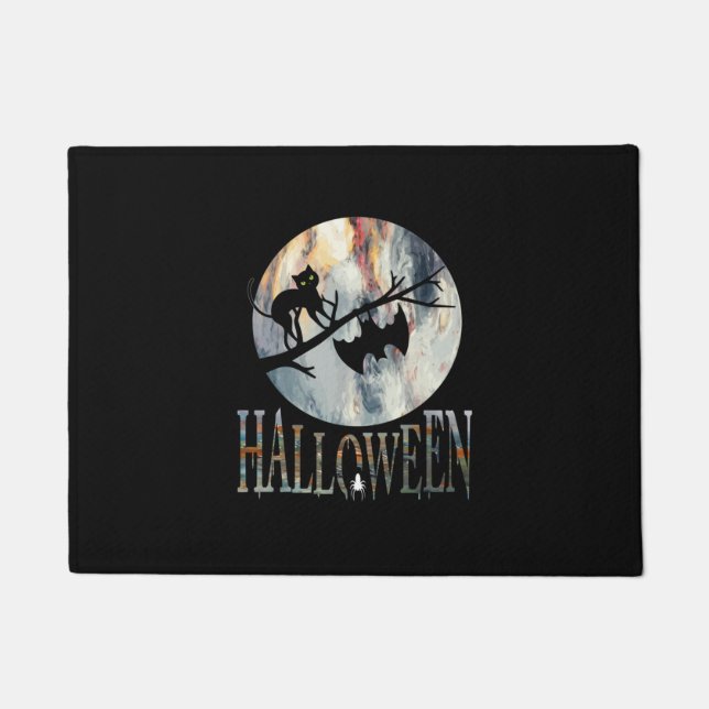 Tapete Halloween Funny Cat Halloween Birthday (Frente)