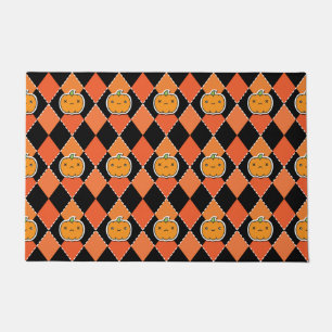 Tapete Halloween Kawaii Jack-o-lantern Argyle