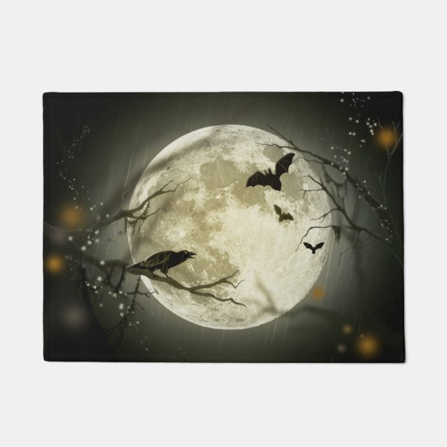 Tapete Halloween Moon Spooky Crows (Frente)