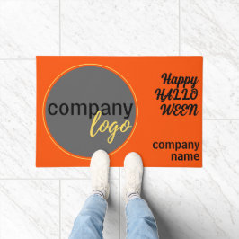 TAPETE HALLOWEEN PUMPKIN ORANGE BUSINESS LOGO BEM-VINDO