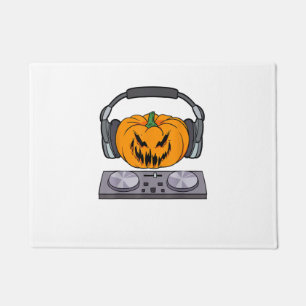 Tapete Halloween Scary Pumpkin DJ Music Turntables Men Wo
