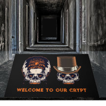 Halloween Skeleton Bem-vindo