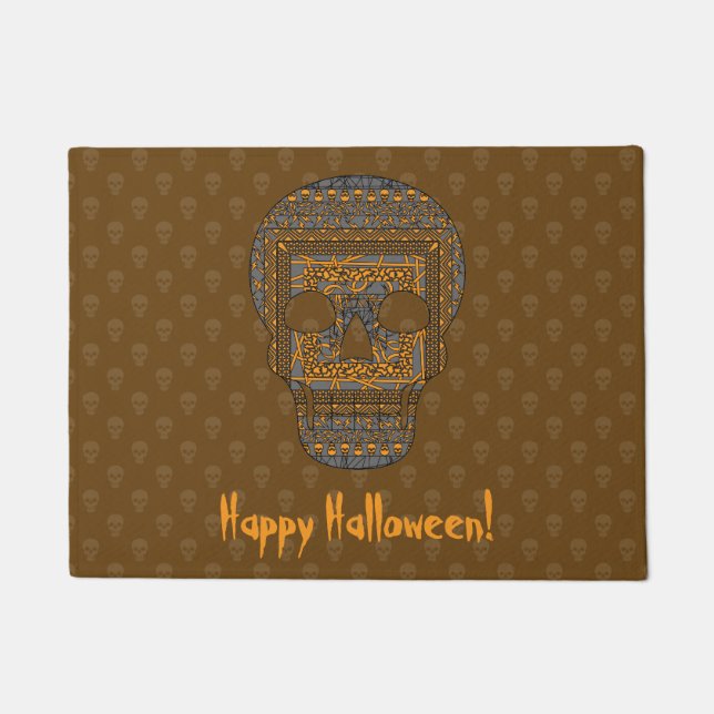 Tapete Halloween Skull Doormat (Frente)