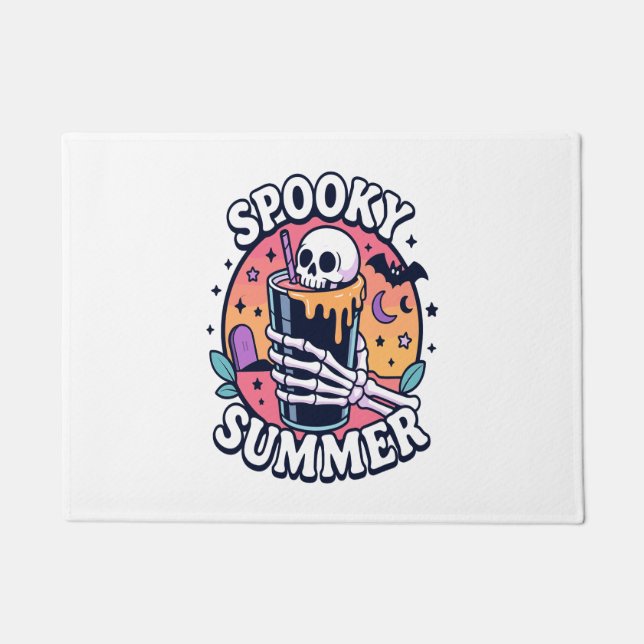 Tapete Halloween Spooky Summer Skeleton Beber (Frente)