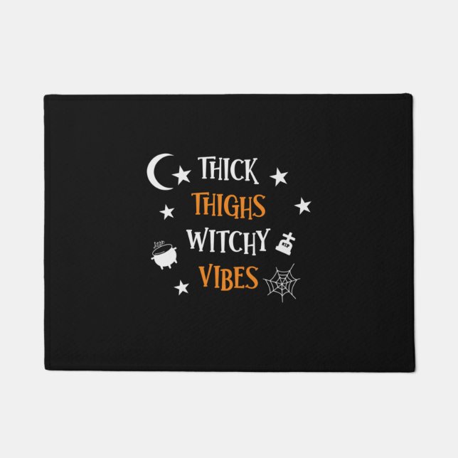 Tapete Halloween Thick Thighch Witch Vibes Aniversário (Frente)