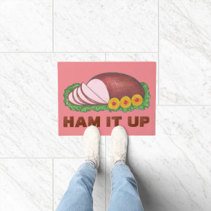Tapete HAM IT UP Funny Christmas Folidy Foodie Janto