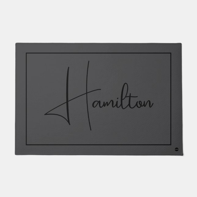 Tapete HAMbWG - Porta personalizada em qualquer nome (Frente)