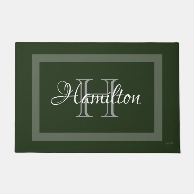 Tapete HAMbWG - Porta personalizada em qualquer nome (Frente)