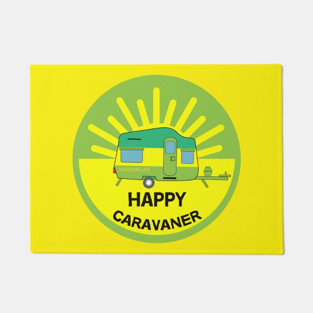 Tapete Happy Caravaner | Presentes De Caravana | Caravana (Frente)